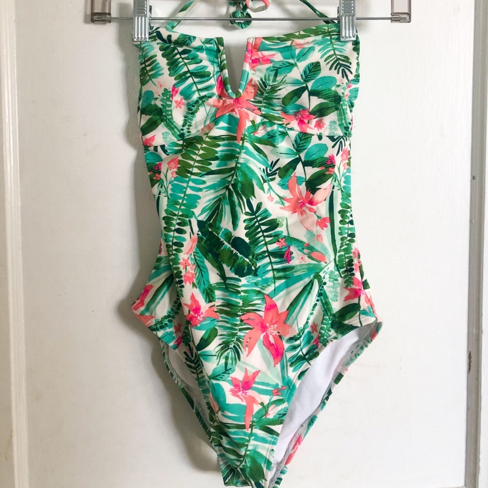Tropical One Piece Swim Suit